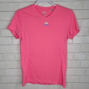 Adidas Hot Pink Active Climate Tee Shirt